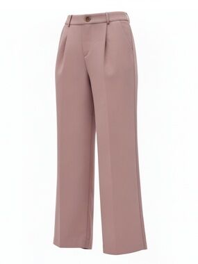 NEW Cotton Candy LA High Rise Trouser Pants Size Medium Blush Wide Leg Pockets